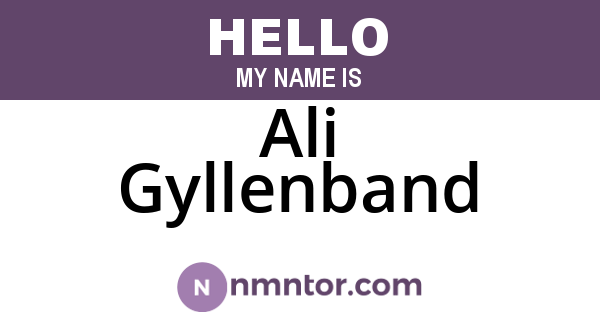Ali Gyllenband
