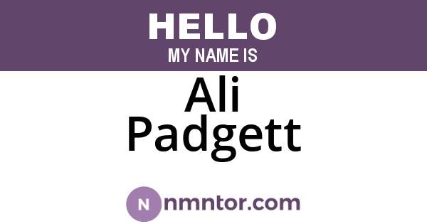 Ali Padgett