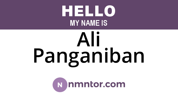 Ali Panganiban