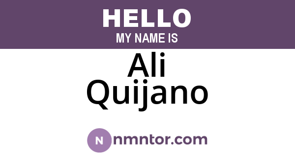 Ali Quijano