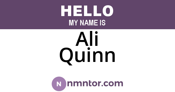 Ali Quinn