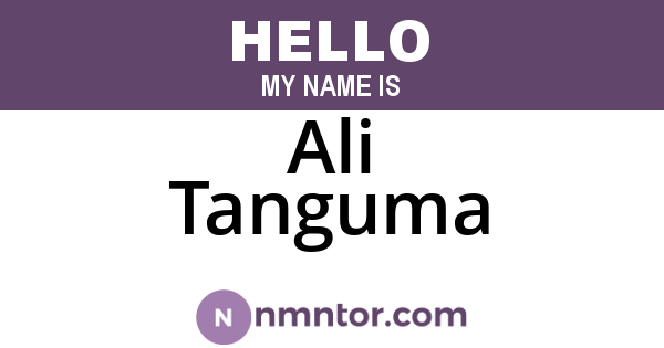 Ali Tanguma
