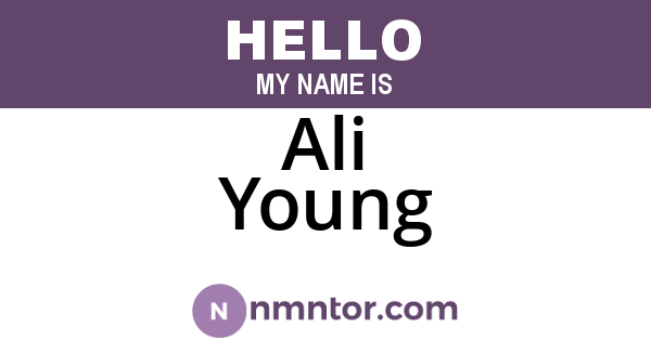 Ali Young