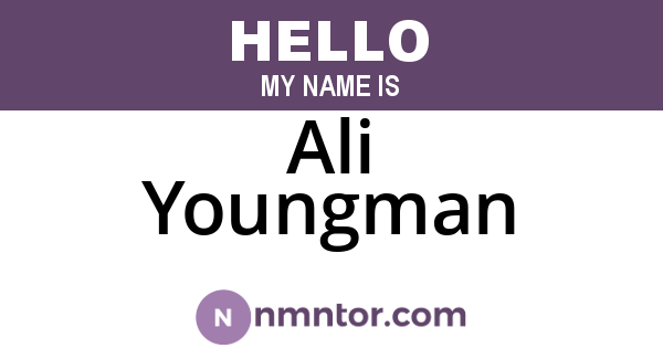 Ali Youngman