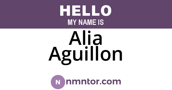 Alia Aguillon
