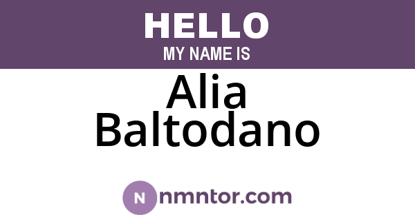 Alia Baltodano