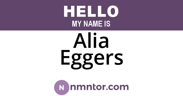 Alia Eggers