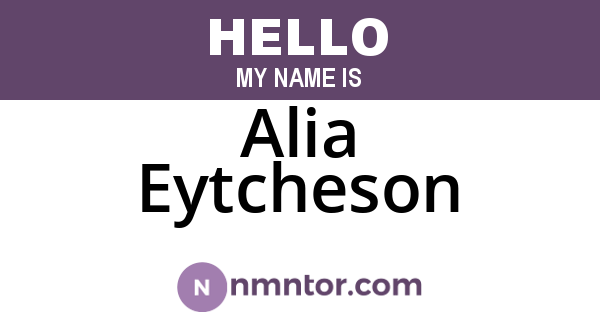 Alia Eytcheson