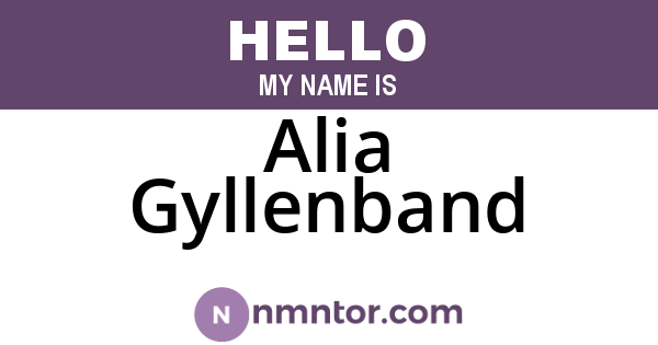 Alia Gyllenband