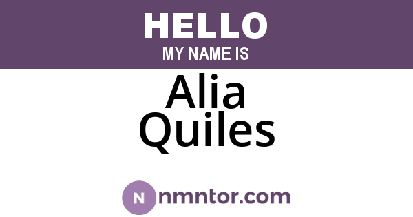 Alia Quiles