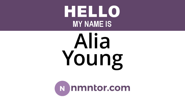Alia Young