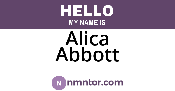 Alica Abbott