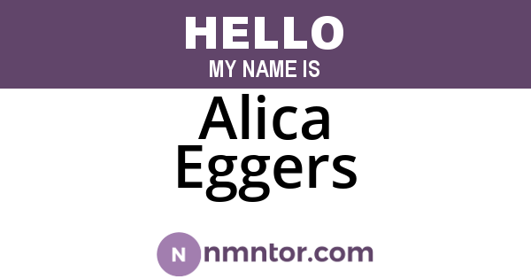 Alica Eggers