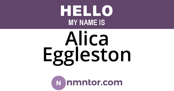 Alica Eggleston