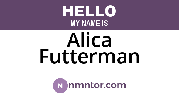 Alica Futterman
