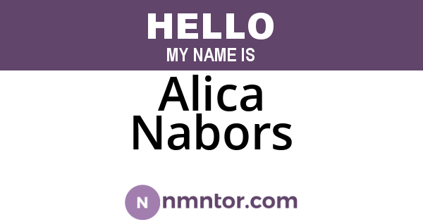 Alica Nabors