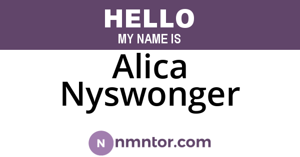Alica Nyswonger