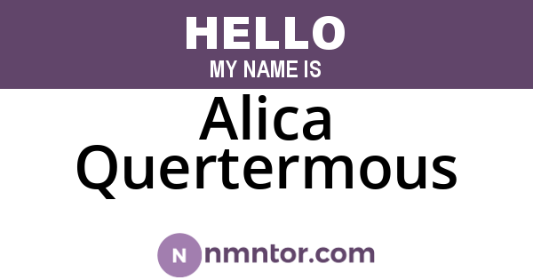 Alica Quertermous