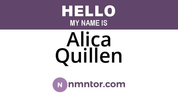 Alica Quillen