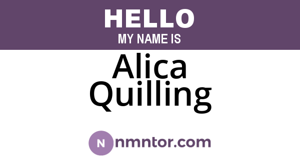 Alica Quilling