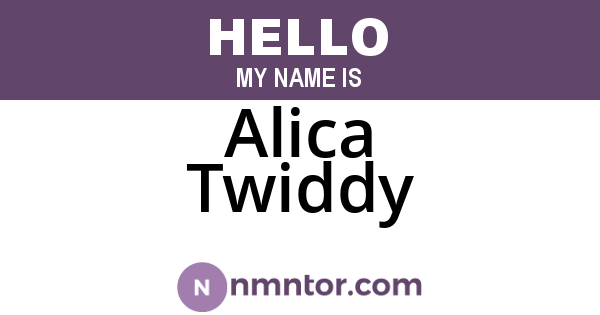 Alica Twiddy
