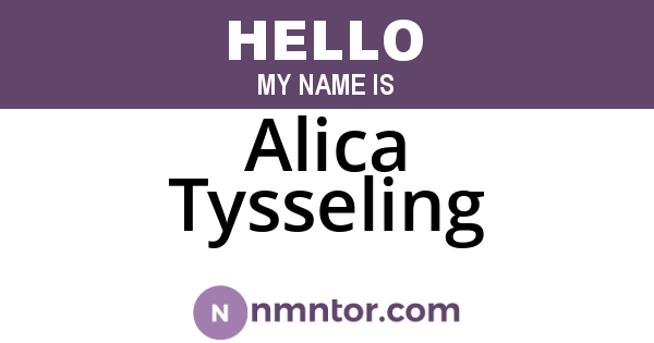 Alica Tysseling