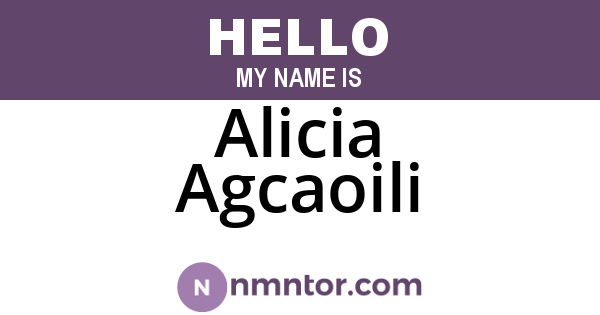 Alicia Agcaoili