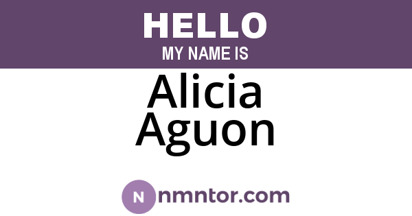 Alicia Aguon