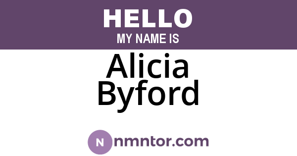 Alicia Byford