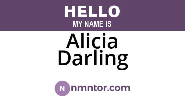 Alicia Darling