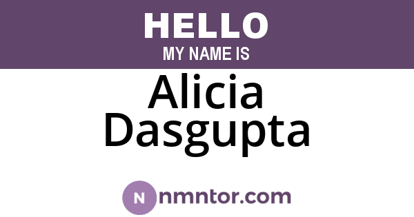 Alicia Dasgupta