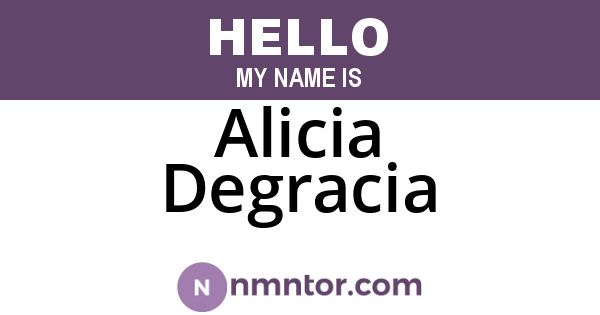 Alicia Degracia