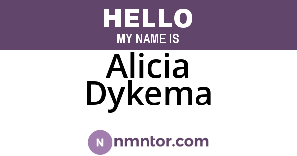 Alicia Dykema