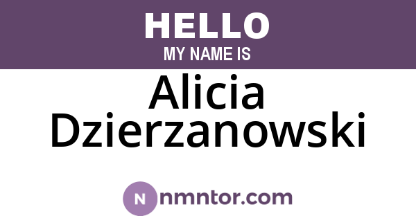 Alicia Dzierzanowski