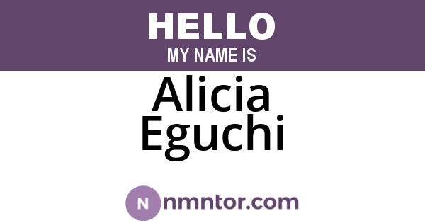 Alicia Eguchi