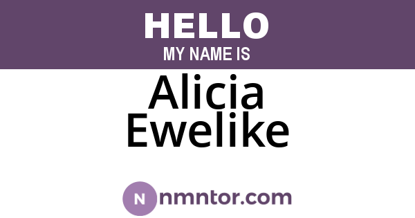Alicia Ewelike
