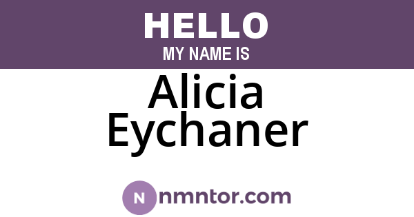 Alicia Eychaner