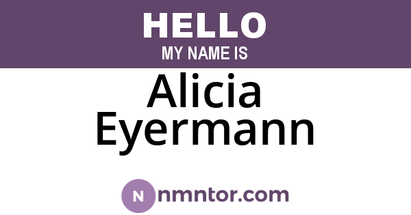 Alicia Eyermann
