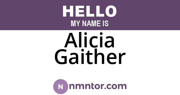 Alicia Gaither