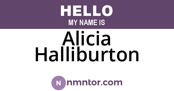 Alicia Halliburton