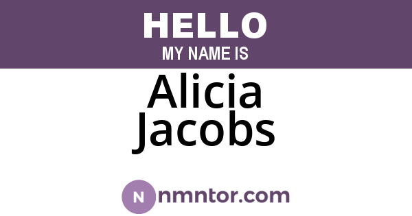 Alicia Jacobs
