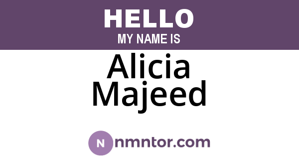 Alicia Majeed