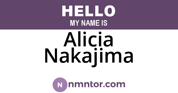 Alicia Nakajima