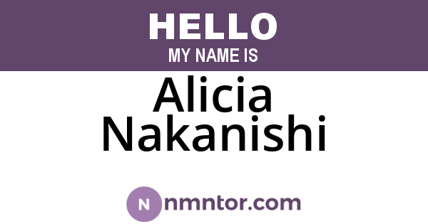 Alicia Nakanishi