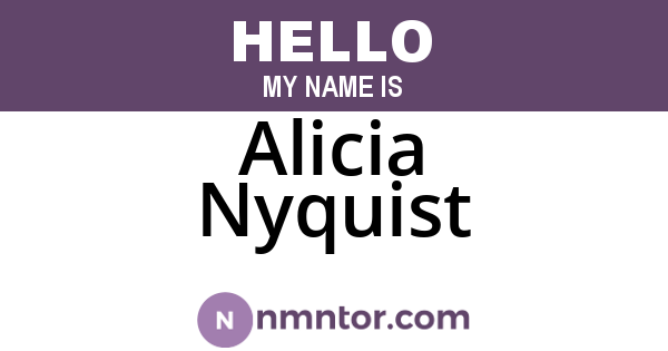Alicia Nyquist
