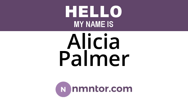 Alicia Palmer