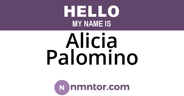 Alicia Palomino