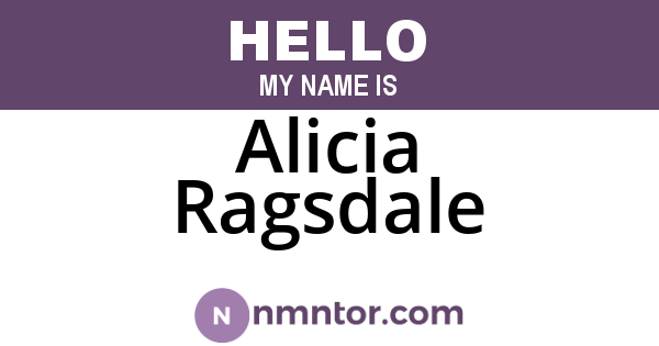 Alicia Ragsdale