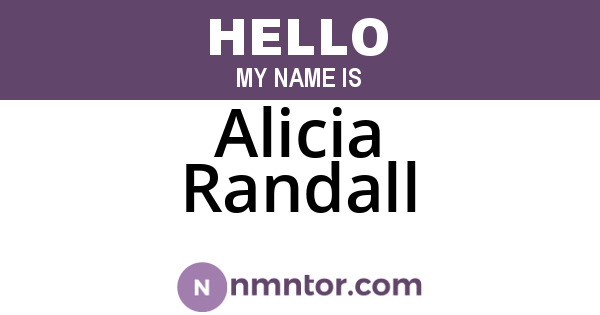 Alicia Randall