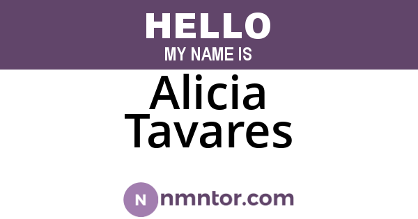 Alicia Tavares